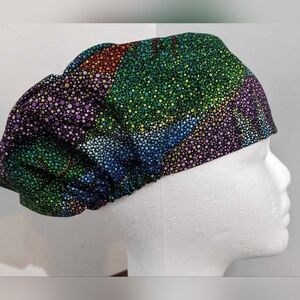 Tree Pixel Surgical Cap with Elastic Back by Casa Caps